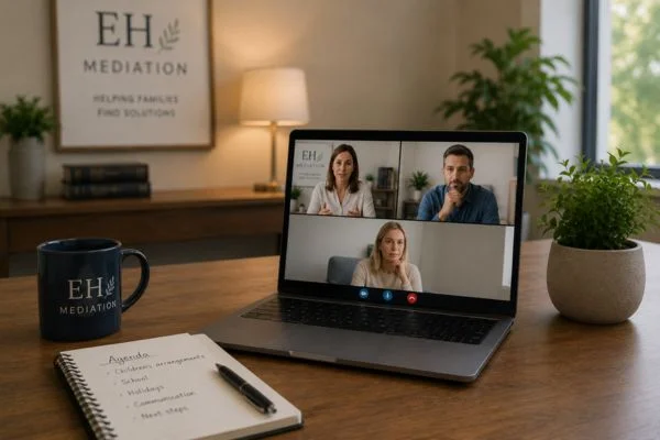 child access mediation Windsor online meeting.